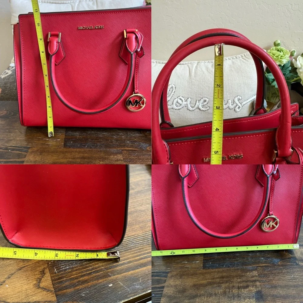Michael Kors Sheila Tri Compartment Medium Satchel (No Long Strap)